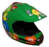 M&M Licensed Green Motocross Helmet - HolmansHelmets