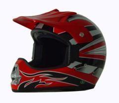 DOT ATV Red Motorcycle Helmet - HolmansHelmets
