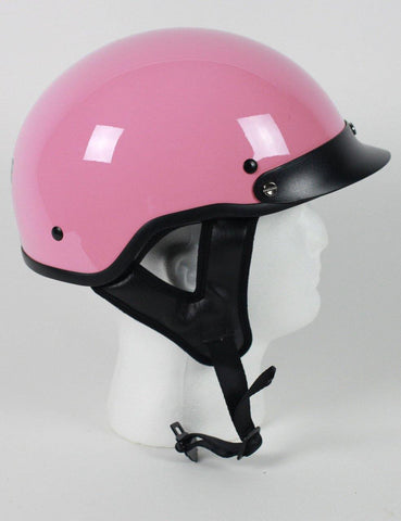 Dot Pink Motorcycle Half Helmet - HolmansHelmets
